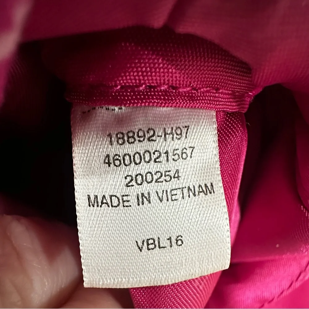 Vera Bradley Indio Quilted Messenger Bag Paisley Crossbody Pink Laptop Travel - Picture 12 of 15